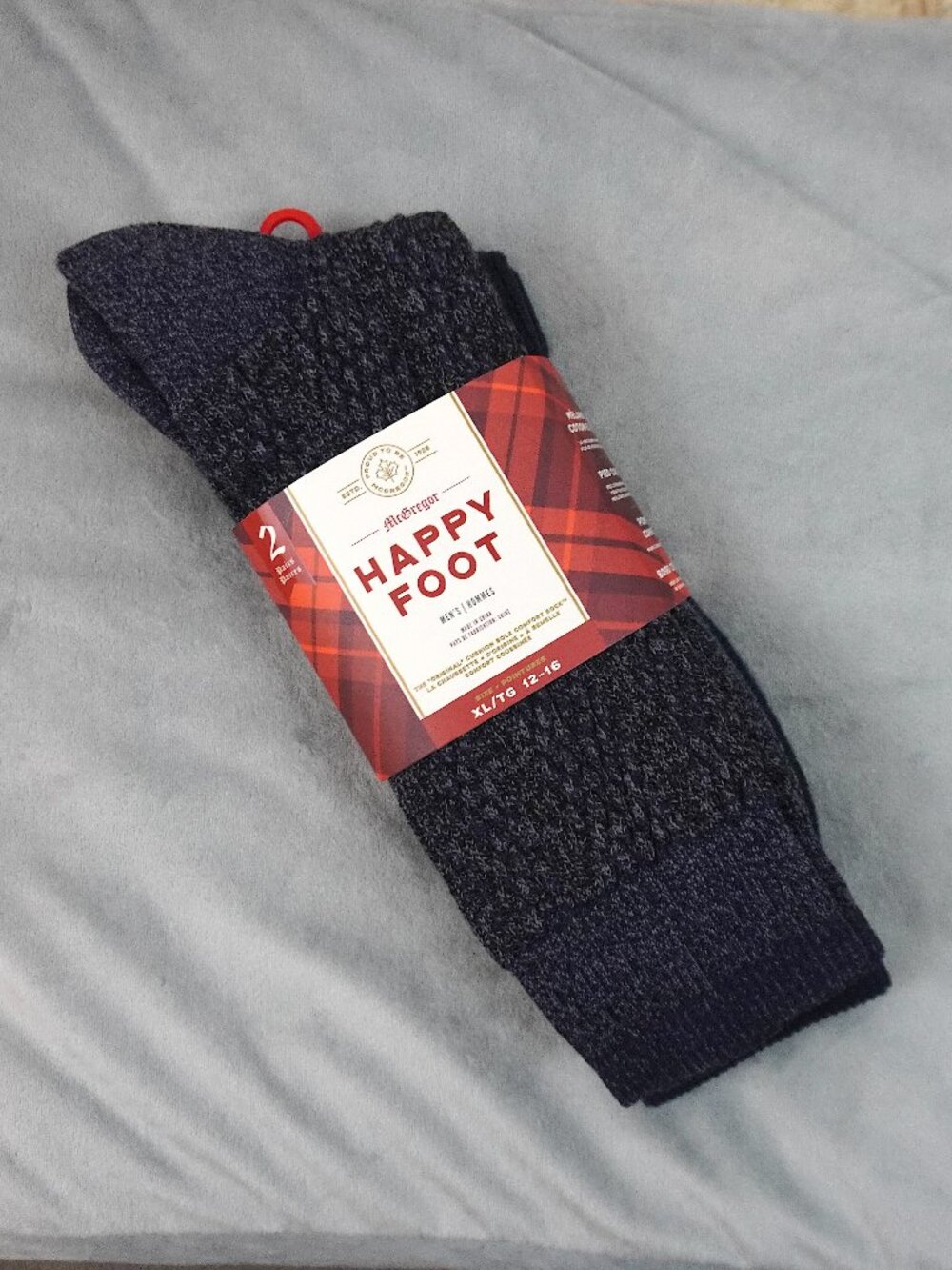 Men's McGregor Happy Foot Cushion Sole Comfort Socks (2 Pack)